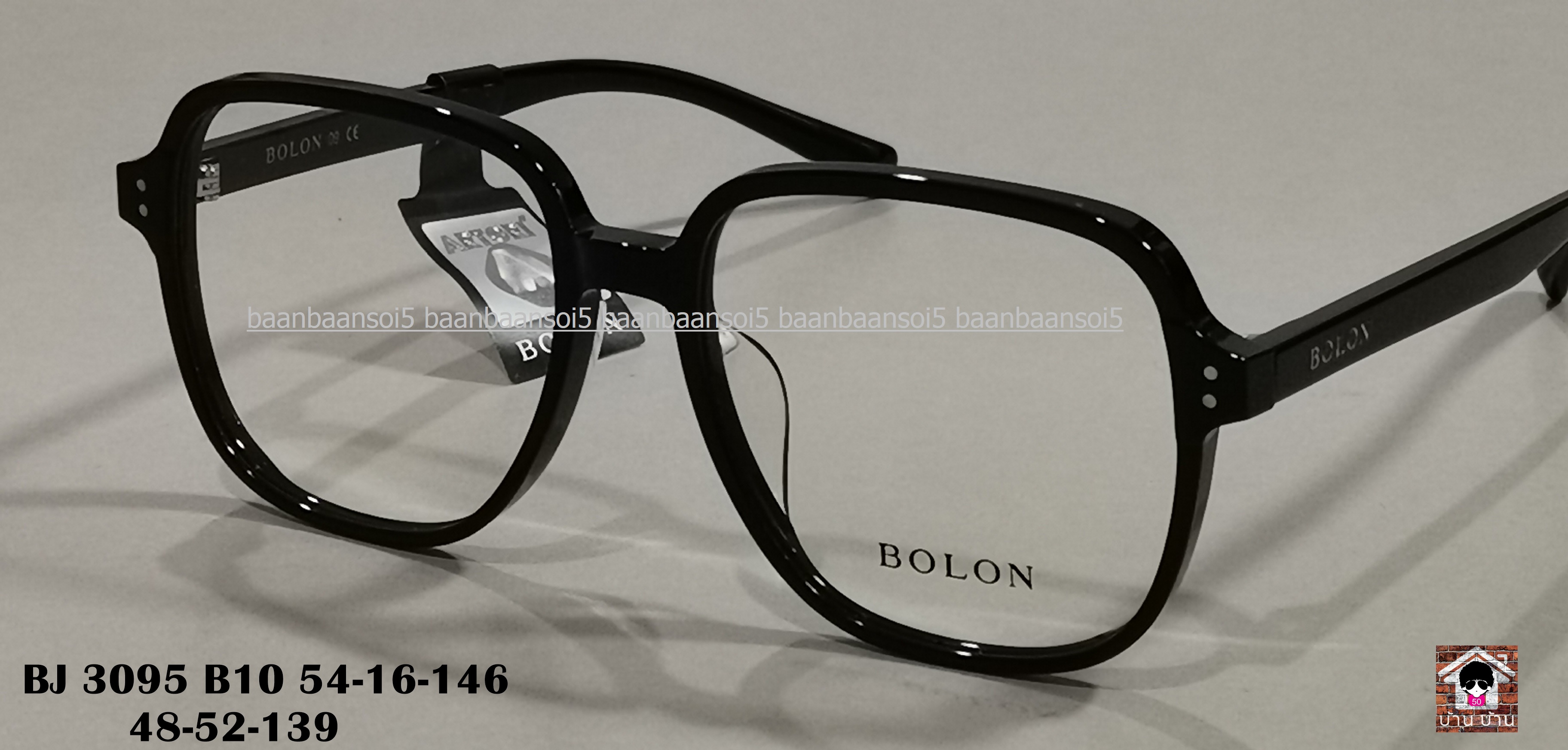 BOLON Tim BJ3095 ดำเงา (B10) โปรโมชั่น กรอบแว่นตาพร้อมเลนส์ HOYA ราคา 3,690 บาท