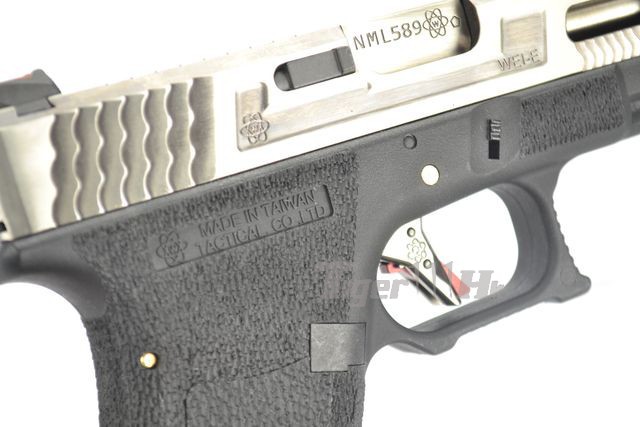 Glock18C T7 Gen4 สไลด์เงิน ท่อเงิน เฟรมดำ WE