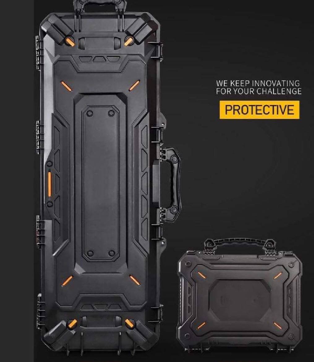 re-stockรอบ3จ้า เคสปืน พร้อมล้อลาก กล่องอุปกรณ์อเนกประสงค์ ทำจากวัสดุคุณภาพกันกระแทกได้ดี ด้านในบุด้วยฟองน้ำไดคัท และฟองน้ำรังไข่ สามารถหยิบออกเป็นชิ้นเพื่อวางสินค้า ขนาดใหญ่ 109*41*16.5cm ขนาดเล็ก32*28*8.5cm ใช้ได้ในอุณหภูมิ -40-80c กันน้ำIPX-7