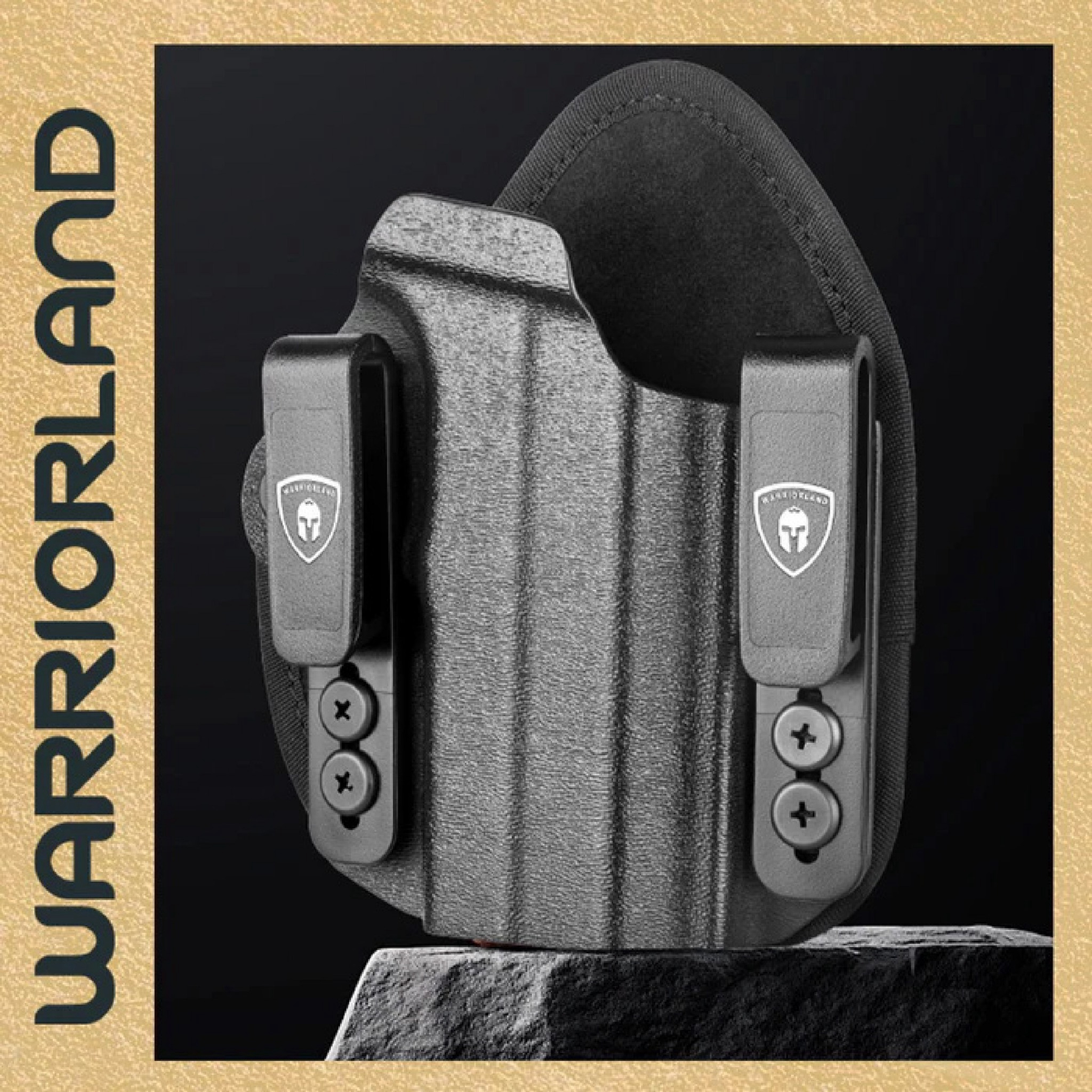 New.ซองพกใน Universal (Kydex + Nylon) Warriorland Warriorland IWB Universal Hybrid Kydex&Nylon Holster ⭕ ใช้งานได้กับ Compact & Full size หลากหลายรุ่น ตามตารางในภาพประกอบ ⭕ ปรับใช้ เพียงปรับสกรู 5 จุด ให้กระชับตามต้องการ ⭕ ซองผลิตจาก kydex เกรดคุณภาพ ⭕ แผ