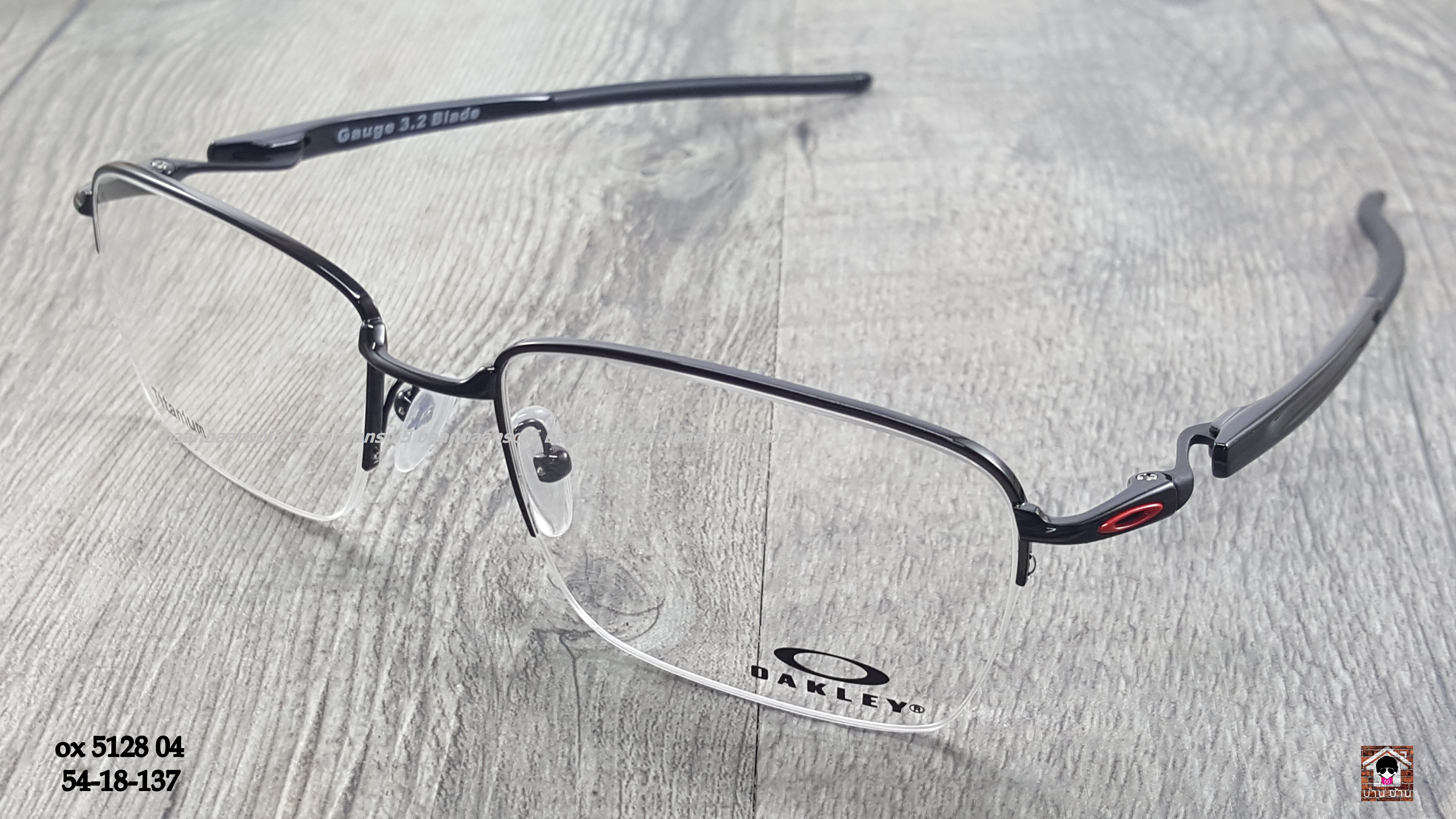 Oakley OX5128-04 GAUGE 3.2 Blade Pol Black โปรโมชั่น กรอบแว่นตาพร้อมเลนส์ HOYA ราคา 6,300 บาท