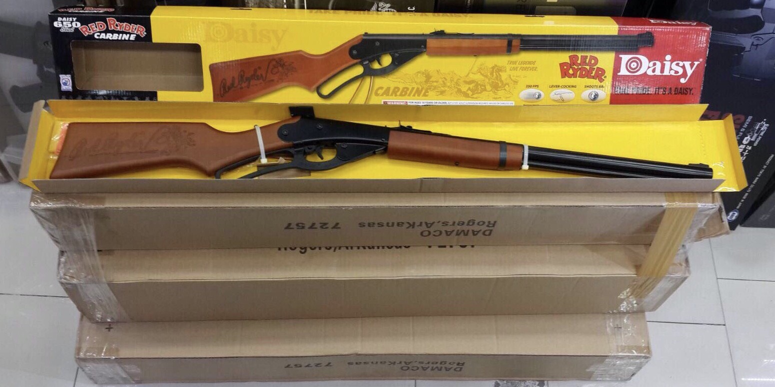 New.Daisy Red Rider Carbine ระบบคานเหวี่ยงอัดลม ยิงลูกกระสุนเหล็ก 4.5มิล ราคาพิเศษ