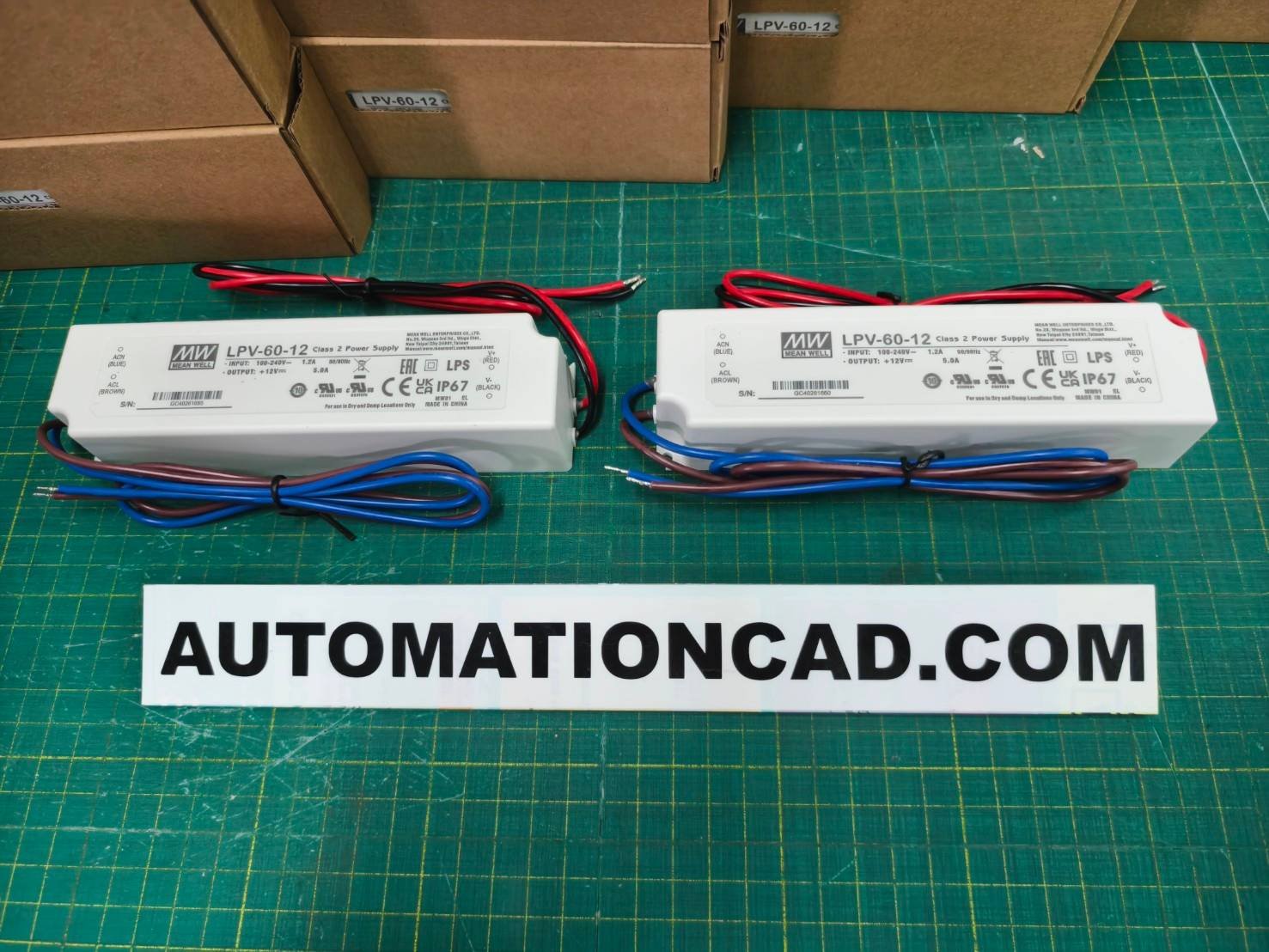 LED Driver พาวเวอร์ซัพพลาย LPV-60-12 Meanwell 24VDC 35W Switching Power Supply