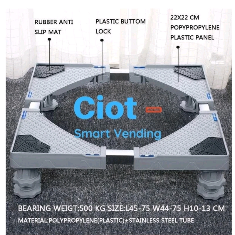 🇹🇭ฐานปรับขนาดได้ Universal ไซต์ใหญ่สุด ใช้กับเครื่องซักผ้าทั้งฝาบนและฝาหน้า เครื่องอบผ้าและตู้เย็น ได้ทุกขนาด 45-75ซม.