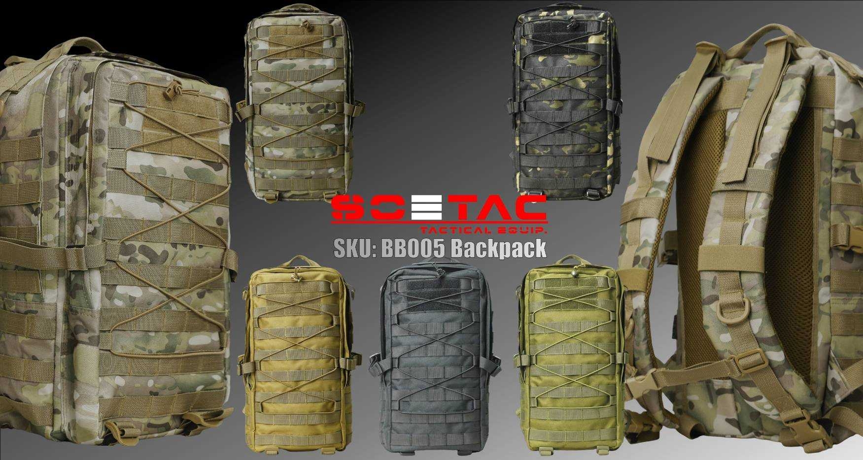 New.เป้ Assault Backpack ( SOETAC ) - เป้รุ่นใหม่ ความจุขนาด 30L - ผลิตจากผ้า Cordura 900D - ด้านหน้า มีแผง Velcro ติด patch ได้ - แผ่น molle ด้านหน้า/ข้าง สำหรับ เกี่ยวหรือยึดอุปกรณ์อื่นๆได้ - ด้านบนมีช่องสำหรับลอด สายหูฟัง, powerbank ได้ - มีสายรัดหน้าอ