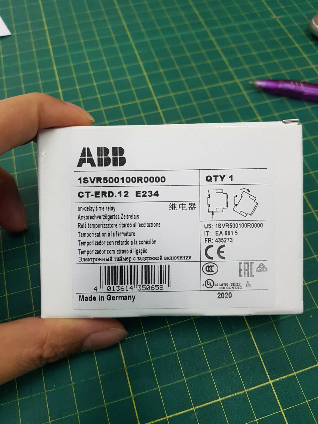 ABB ไทม์เมอร์ แบบอนาล็อก Timer Relay ON-Delay 24-240 VAC