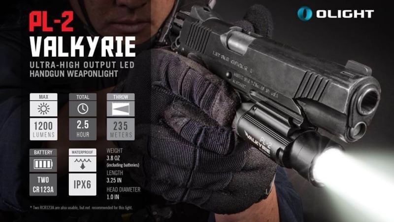 📢📢New Item‼️ Olight ‼️PL-2 ไฟฉายติดปืนตัวใหม่จาก Olight ใช้แบต CR123×2 ความสว่างสูงสุด 1200 ลูเมนส์ (คงที่ 600 ลุเมนส์) มีโหมดกระพริบ ติดตั้งได้ทั้งปืนสั้นและปืนยาว ราคาพิเศษ