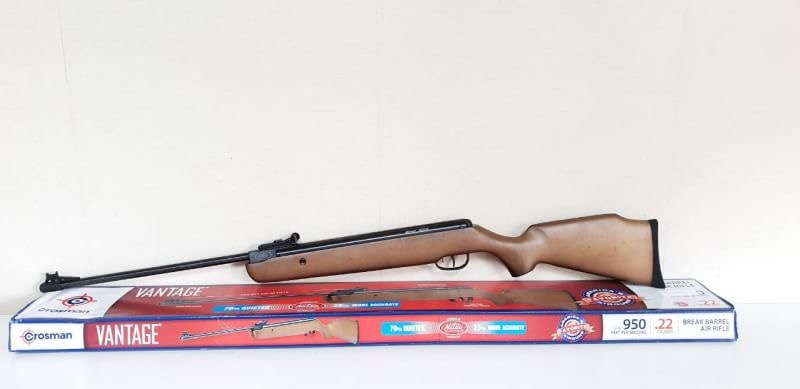 NewซปืนอัดลมCrosman Vantage NP Nitro cal.5.5mm Air Rifle ✔แรง SP : 950Fps. ✔บอดี้ไม้ Body Wood ✔น้ำหนัก Weight 2.9kg ✔ลำกล้อง 21" Barrell 12 เกลียว ✔ศูนย์หน้า-ศูนยหลังเรืองแสง Fiber Optic ✔ระบบหักลำสปริงแก๊ส