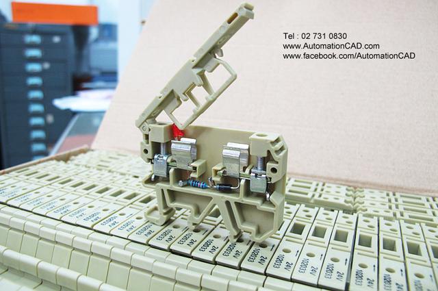 TERMINAL FUSE เทอร์มินอลฟิวส์ 10A ไฟ LED 24VDC