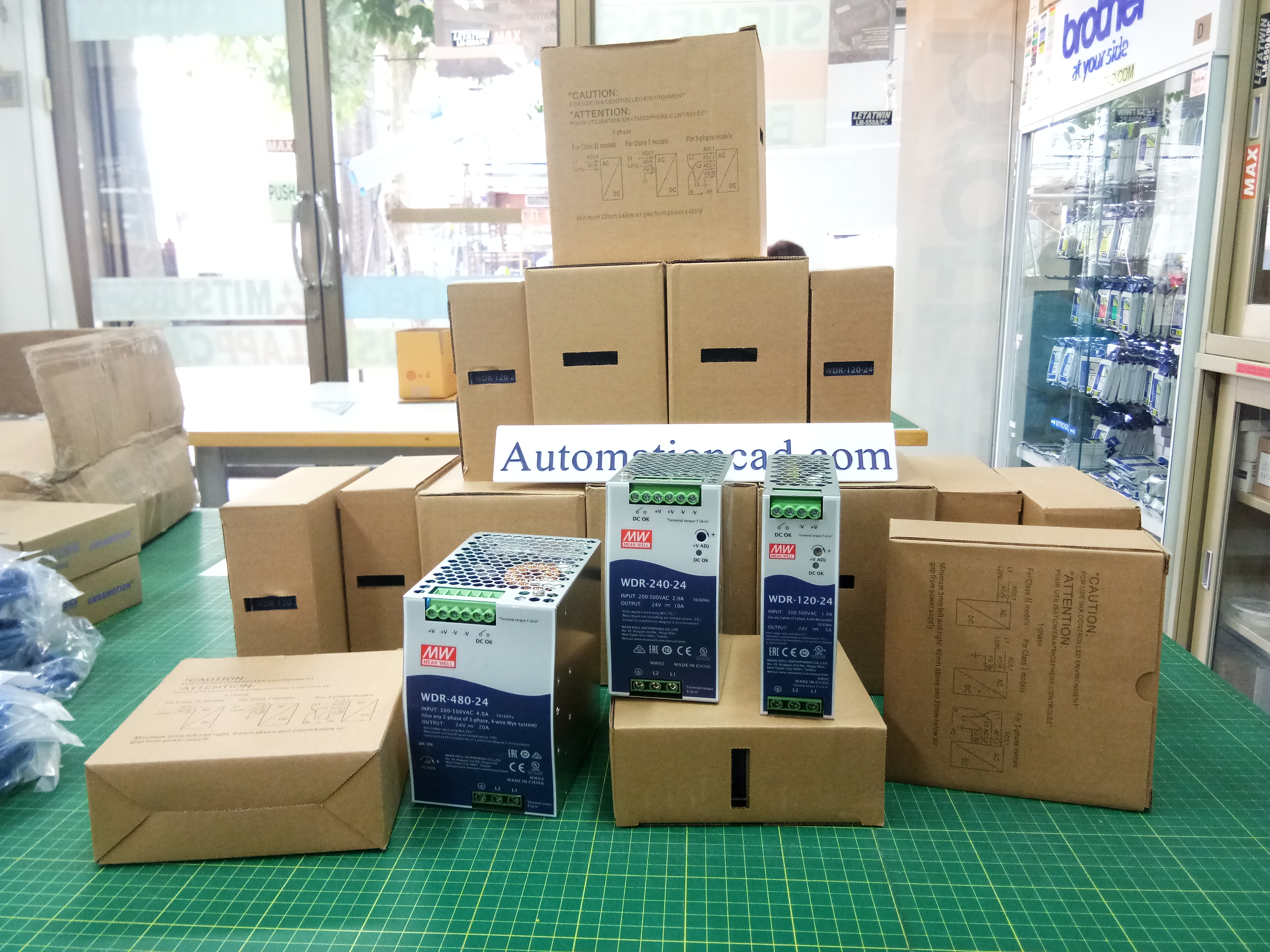 POWER SUPPLY WDR-240-24 240W MEANWELL พาวเวอร์ซัพพลาย 10A 24VDC