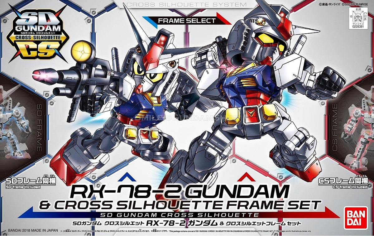 SD Gundam Cross Silhouette RX-78-2 Gundam & Cross Silhouette Frame Set[BANDAI]