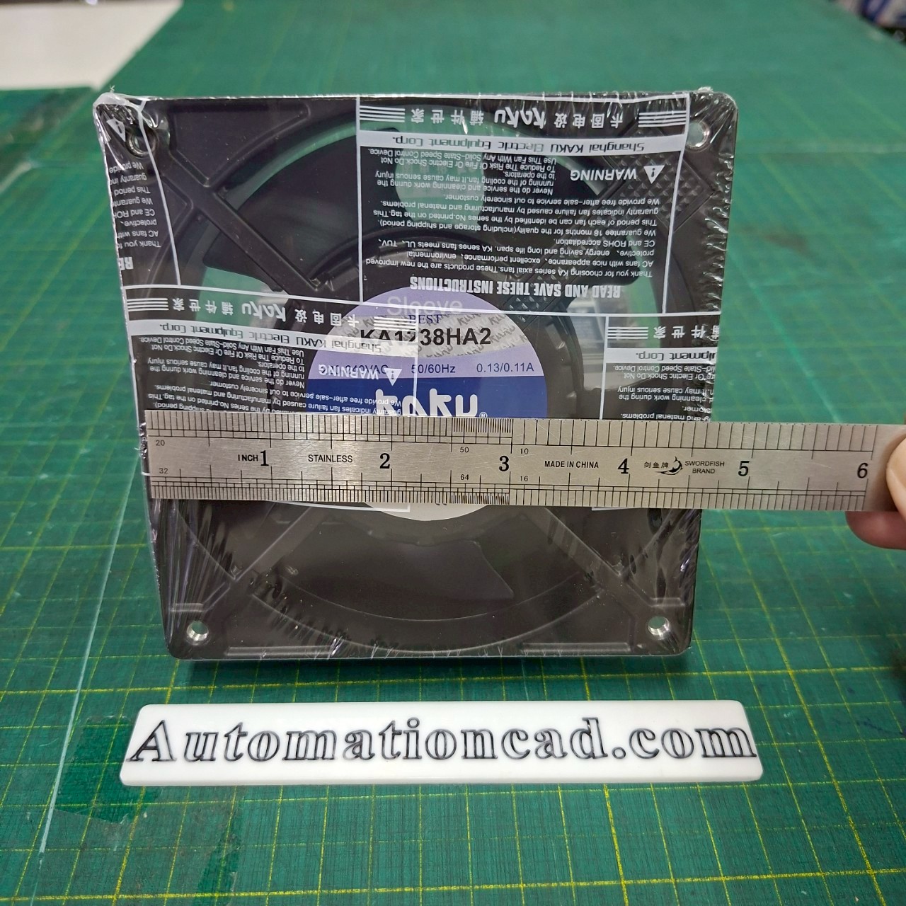พัดลมระบายอากาศ KAKU ขนาด 4.5 นิ้ว 220VAC ลูกปืนแบบ Sleeve - KA1238HA2 Cable