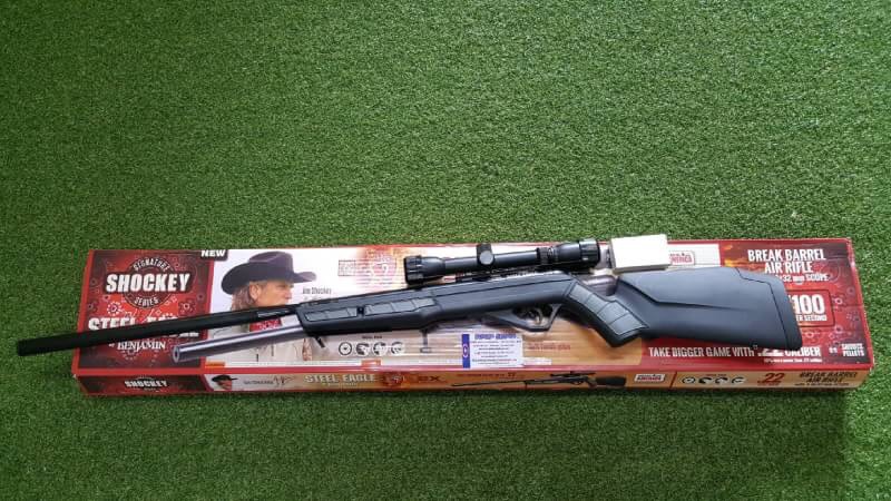 New.อัดลมBenjamin Shockey Steel Eagle 5.5mm.cal. with Scope Air Rifle เบอร์ 2 Price 2×,500 THB. ✔โช๊คแก๊ส Nitro ✔Scope Center Point 3-9×32 ราคาพิเศษ