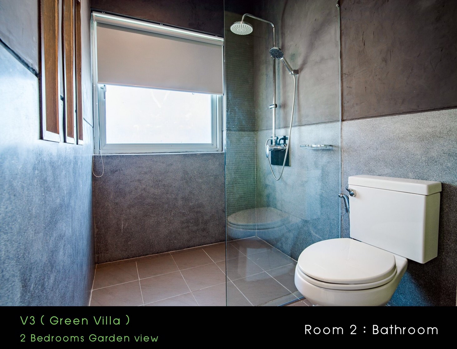 HR15023 บ้านพักหัวหิน บ้านทัศคานี บีช วิลล่า 3 ( Green 2Bed Garden View )