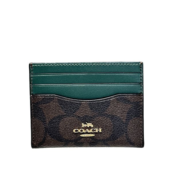 กระเป๋า Coach แท้ รุ่น CH415 SLIM ID CARD CASE IN SIGNATURE CANVAS