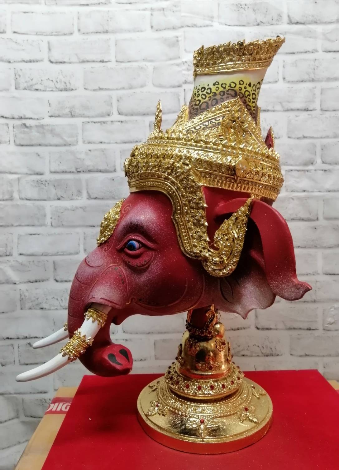 เศียรครู พระพิฆเนศ (ยอดบวช) ขนาดครอบ เกรดพรีเมี่ยม