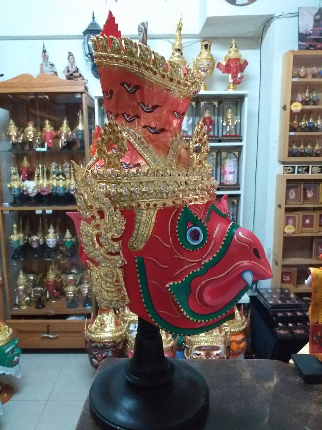 เศียรครุฑ ขนาดรอบ