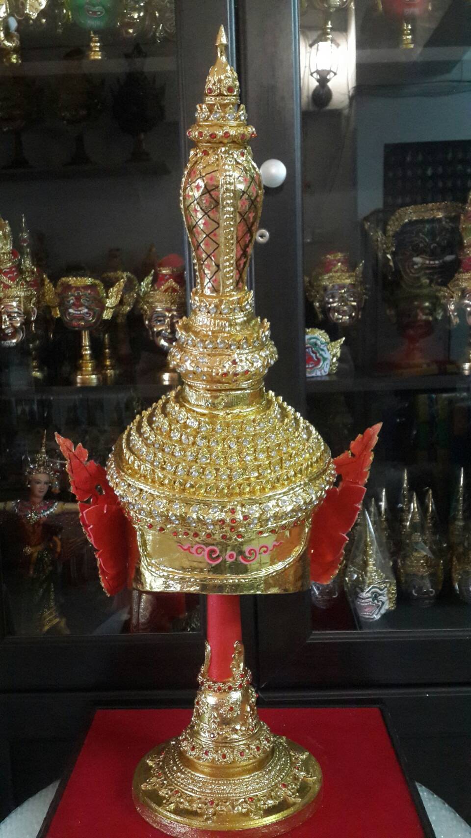 ท้าวเวสสุวรรณ (หน้าทอง) ขนาดครอบ