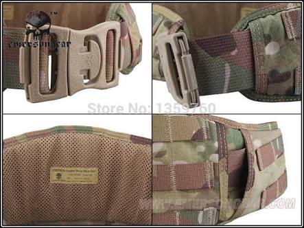New.Emersongear กีฬา MOLLE เบาะเอวสนับสนุนเข็มขัดบุรุษเข็มขัดยุทธวิธีผู้ชายปืนต่อสู้กองทัพเข็มขัด Ceinture EM9086 6 สี สีดำ สีทราย สีเขียว ลายมาดิเคม ลายดิจิตอนเขียว ลายดิจิตอนทราย ราคาพิเศษ
