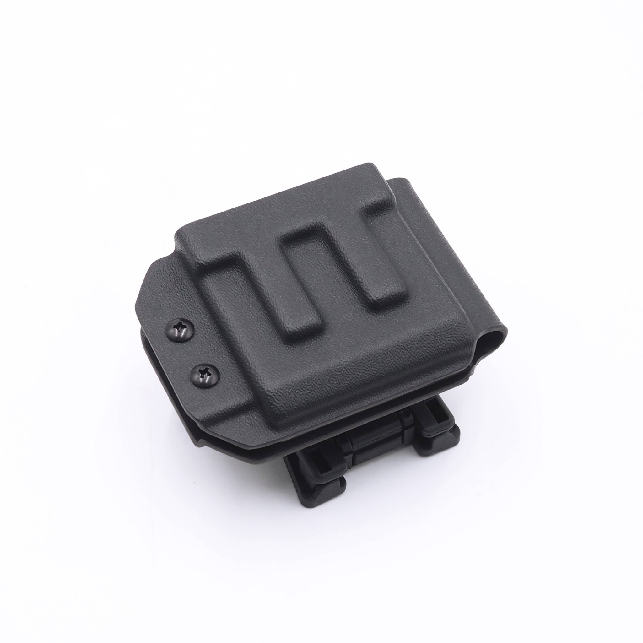 New.FogGear 5.56 Mag Holster ⭕ซองผลิตจาก Kydex เกรดคุณภาพ ⭕ช่องสำหรับใส่แม็ก 5.56 * 1 ⭕มีขากระเดื่องสำหรับปรับความกระชับ ⭕ขากระเดื่องถอดได้ ใส่ลูกยางแทนที่ได้ ⭕ตัวล็อค Teklok ปรับระดับเข็มขัดได้สูงสุด 2.4" ⭕ Teklok สามารถปรับองศาในการใช้งานได้
