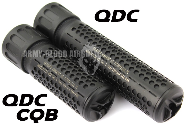 Knight's Armament QDC CQB Barrel Extension KAC 556 QDC CQB Airsoft Dummy Quick Detach Suppressor (CQB Length,BK)prev next