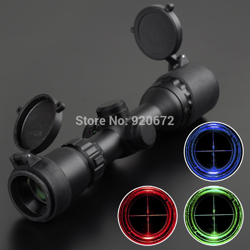 Sniper 3-9x32 Target Sight Reticle Red Green blue dot Hunting Tactical LLL Night Vision Monocular Optical Riflescope Gunsight