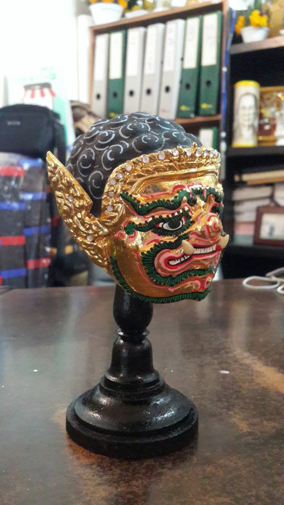 พระพิราพ หน้าทอง พรีเมี่ยม ประดับเพชร