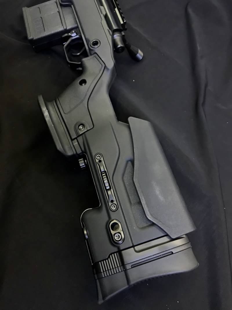 Action Army AAC T10 Spring Airsoft Rifle ( Black ) # AATW-AACT10-BK Built Material: Metal alloy, GF reinforced Nylon Length : 1080mm Weight : 2820g Bullet : 6mm BB Inner Barrel : / Power Source : Manual, Air Cocking Muzzle Velocity: Approx. 250-270 FPS w/