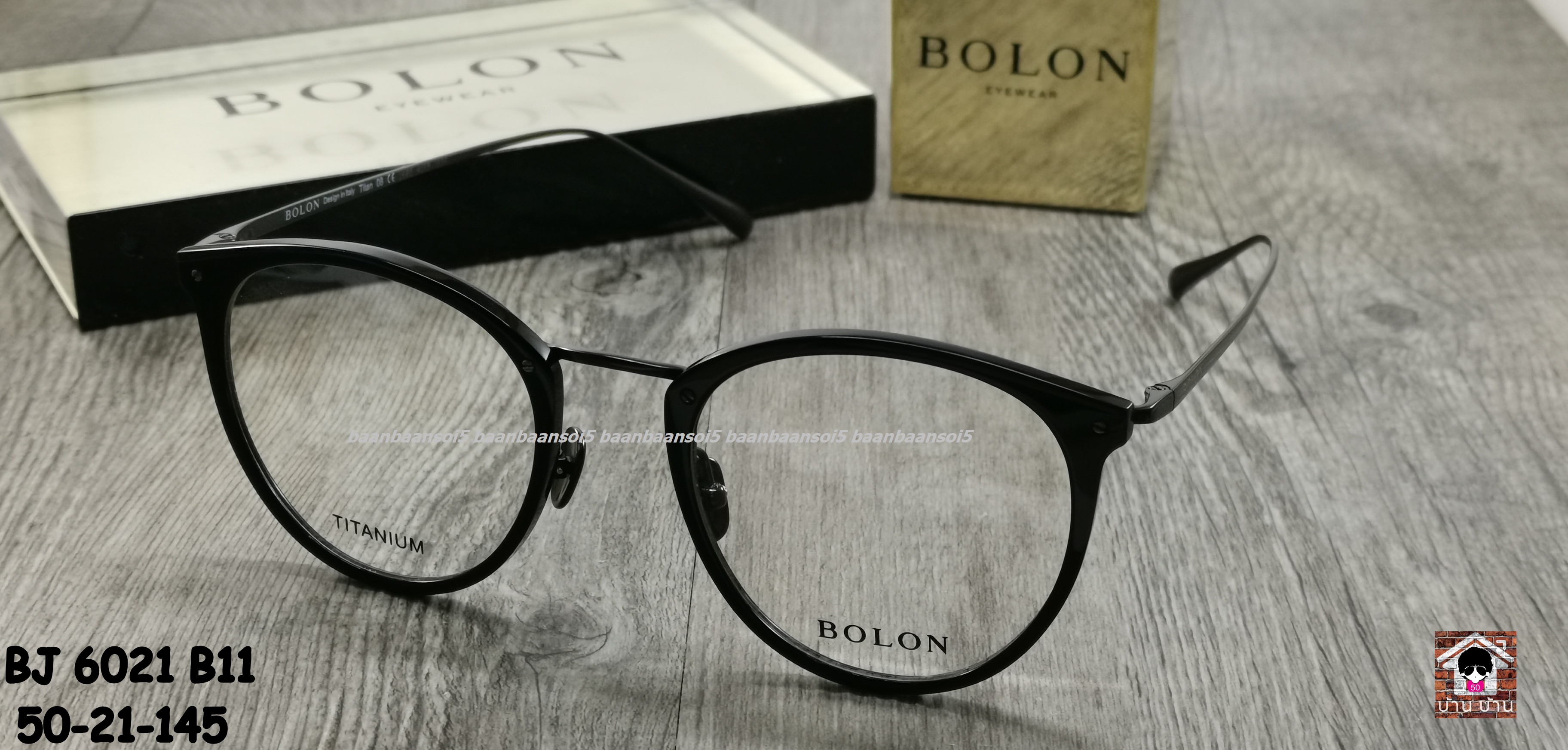 Bolon BJ 6021 B11 โปรโมชั่น กรอบแว่นตาพร้อมเลนส์ HOYA ราคา 3,490 บาท