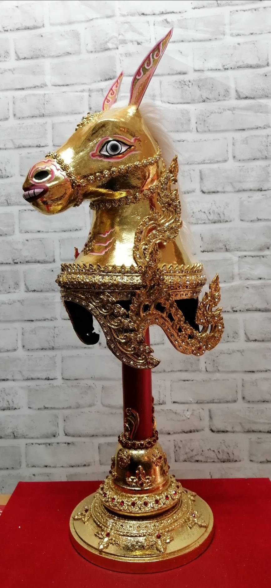 หัวม้าทอง ขนาดสวมหัว