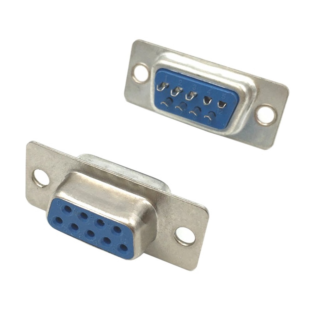 คอนเนคเตอร์ DB9 ตัวเมีย หัวคอนเนคเตอร์ เปลือกพลาสติก 9 Pins Connector