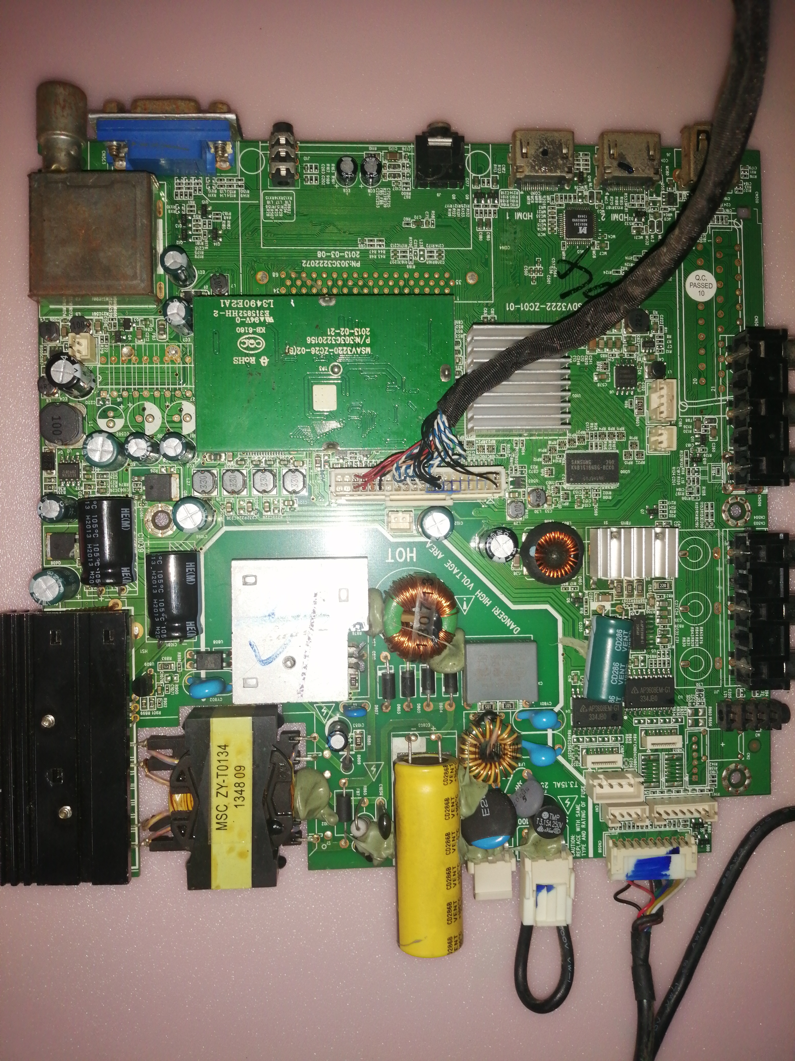 เมนบอร์ดPROVISION LT32G33 :AAMSDV3222-ZC01-01