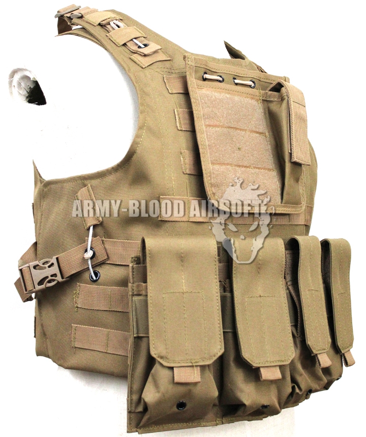 New.เสื้อเกราะยุทธวิธี FSBE Tactical Molle Combat Assault Plate Carrier Vest ทรงแข็งหนาแข็งแรงมีสายสลิงร้อยทั้งตัว สามารถนำฟองน้ำออกแล้วยัดแผ่นเหล็กใส่เข้าไปแทนได้ เผื่อจะนำไปใช้กันกระสุนจริงๆ มีกระเป๋าใส่แม๊กกาซีนปืนยาว 3 อัน แม๊กกาซีนปืนสั้น 1 อัน และกร