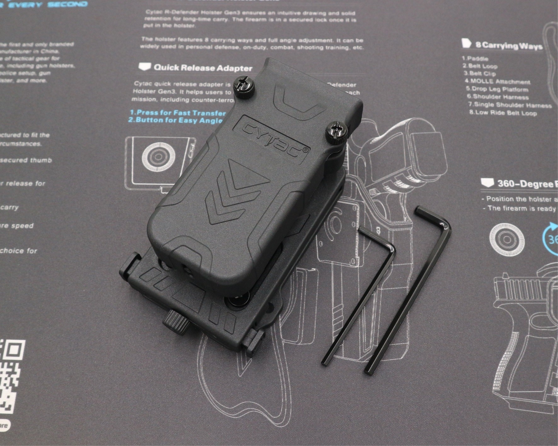 ซองแม็กกาซีนเดี่ยว Cytac ( UNIVERSAL SINGLE MAGAZINE POUCH ) ♦️ผลิตจาก Polymer เกรดคุณภาพ แข็งแรงทนทาน ♦️ใช้งานได้กับแม็กหลากหลายรุ่น ( ตามตารางแนบ ) ♦️สามารถปรับใช้ได้กับขนาด 9MM, .40, .45 Caliber ทั้งแม็กแถวเดี่ยวและแถวคู่ ( Single