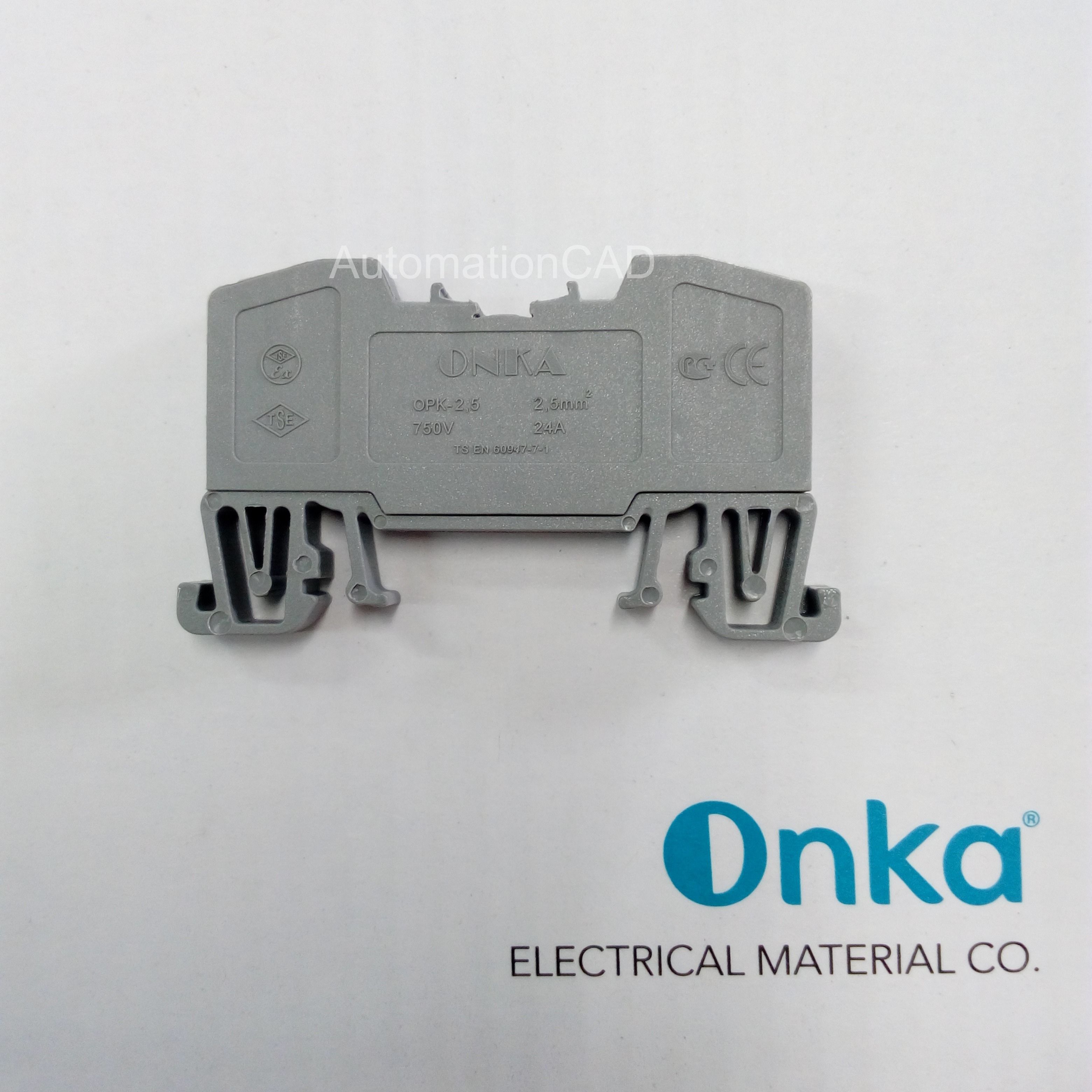 สปริงเทอร์มินอล Onka-1502 สาย 2.5 mm² 24A Terminal ONKA