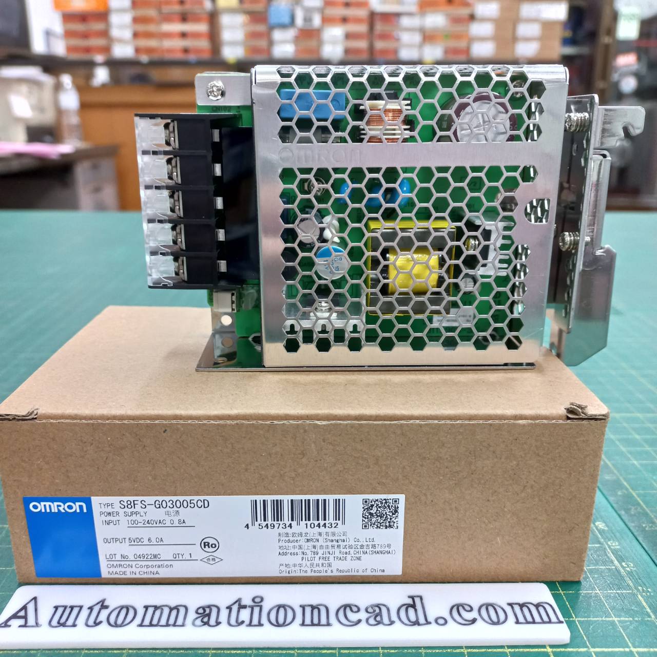 POWER SUPPLY S8FS-G03005CD OMRON พาวเวอร์ซัพพลาย 30W 6A 5VDC