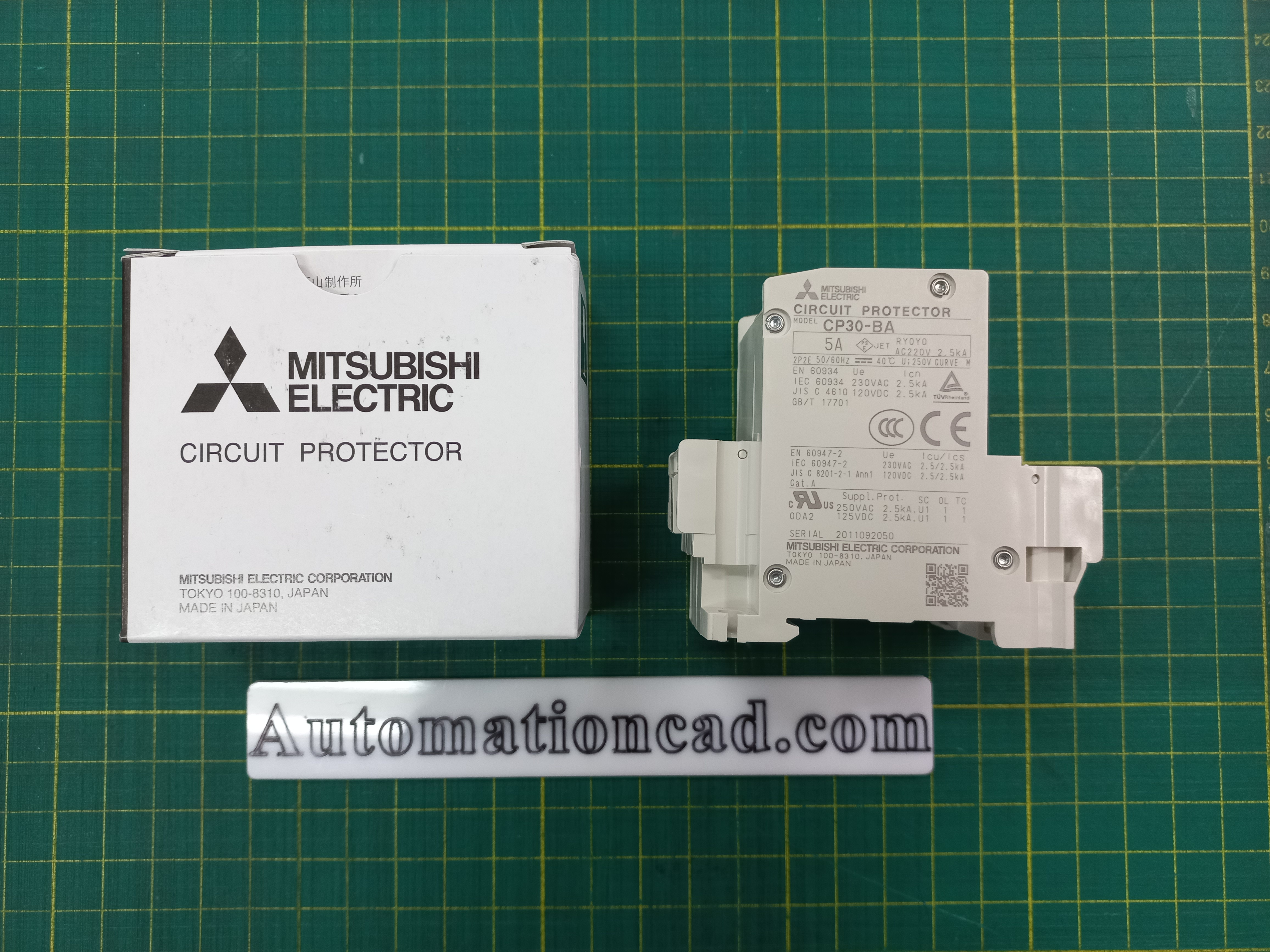 CP30-BA เบรคเกอร์ มิตซูบิชิ Circuit Protector MITSUBISHI 2POLE 1-M 5A เบรกเกอร์ป้องกันวงจรควบคุม