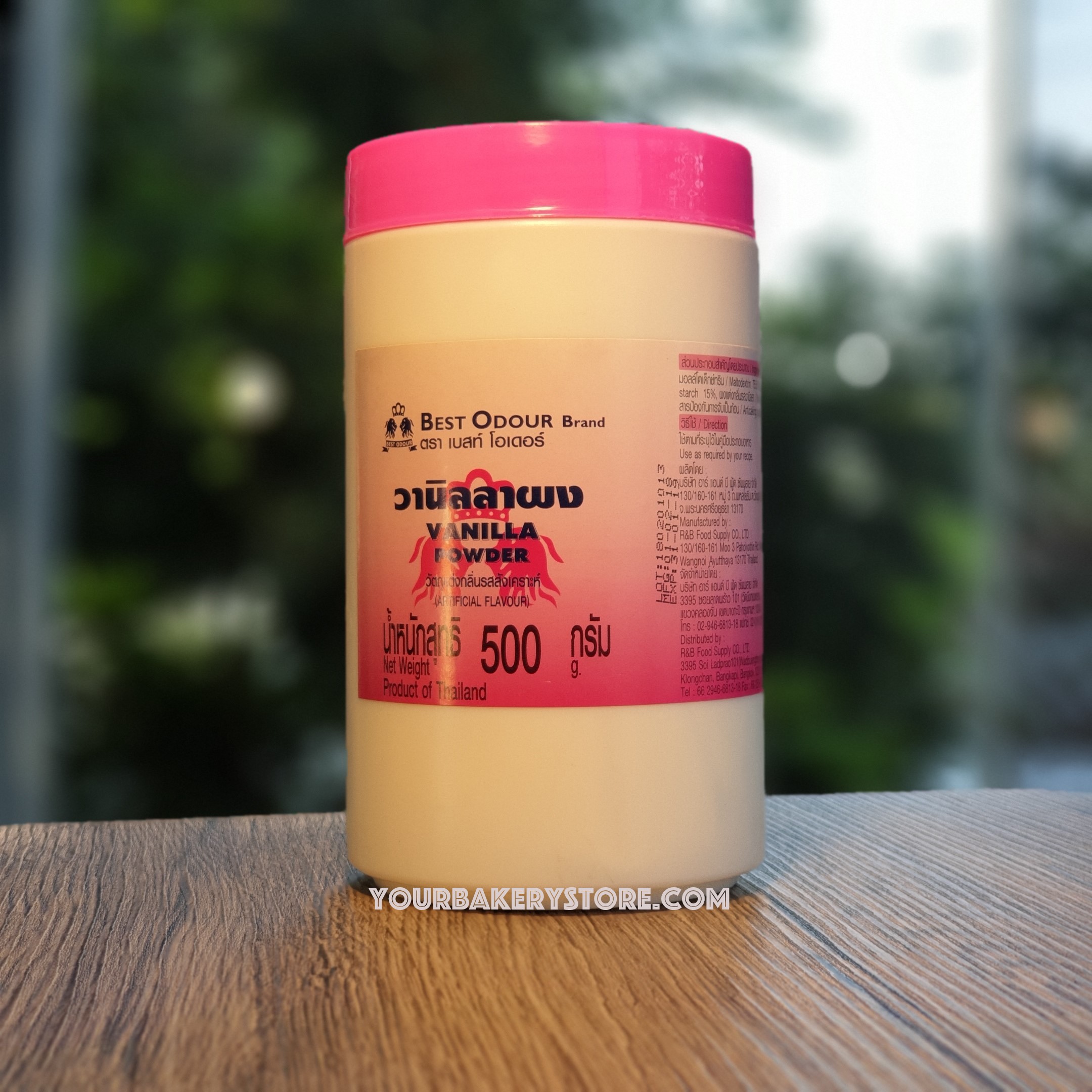 กลิ่นวานิลลา(ผง) ตราเบสท์โอเดอร์ 500g.