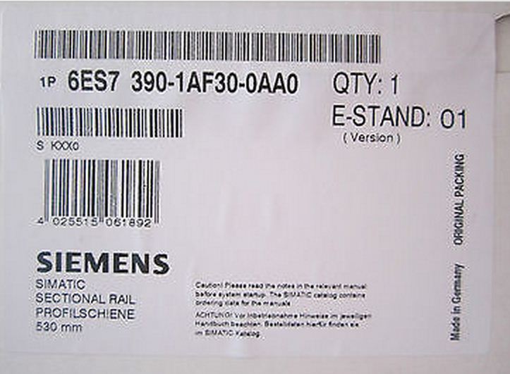 RAIL 530mm. 6ES7 390-1AF30-0AA0 PLC SIEMENS S7-300