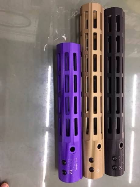 New.รางเสริม ชุดหน้า ALG DERENSE EMRVI V1 M-LOK 10" / 13" สีดำ สีทราย สีม่วง
