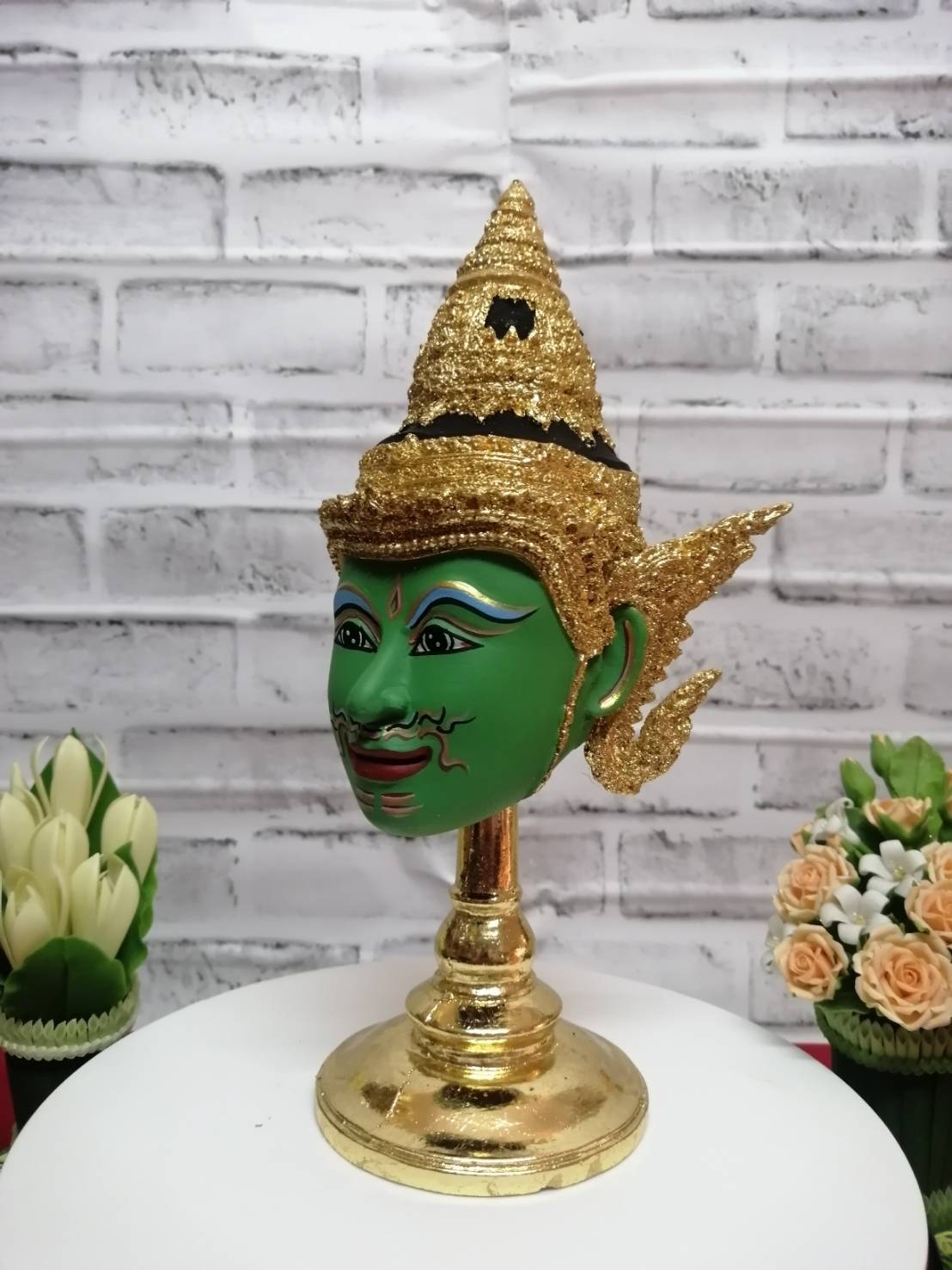 พระวิษณุกรรม ขนาด 5 นิ้ว (งานเรซิ่น ทองเค พร้อมฐานทอง)