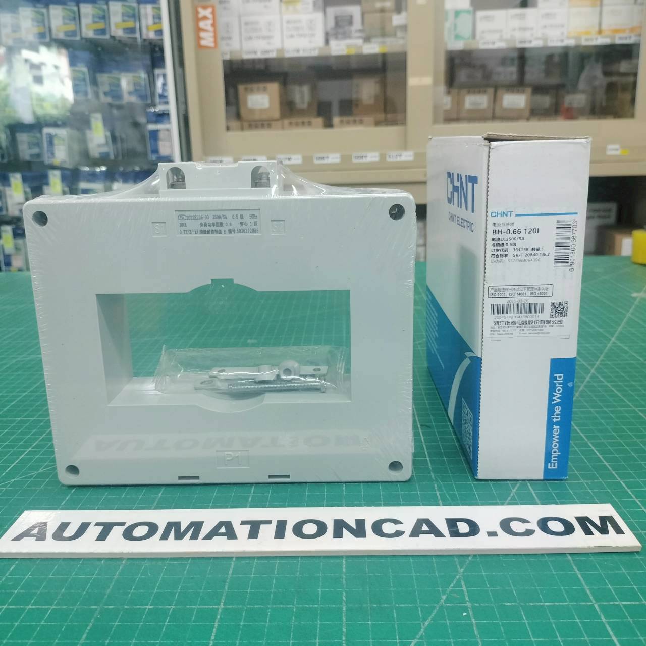 หม้อแปลงกระแสไฟฟ้า CT 2500/5A CHINT BH-0.66 120I Class 0.5 Current Transformer