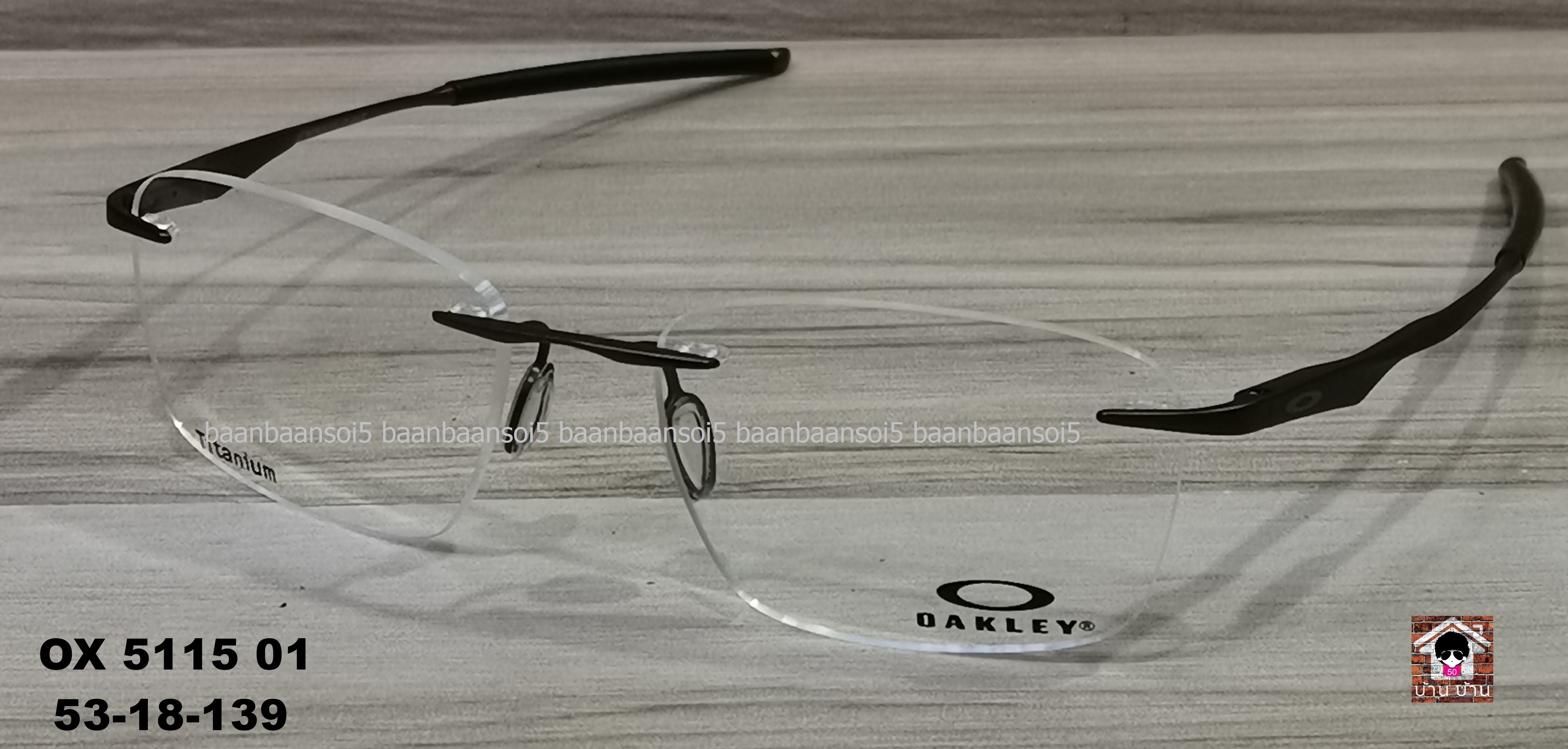 OAKLEY OX5115-01 WINGFOLD EVS Titanium โปรโมชั่น กรอบแว่นตาพร้อมเลนส์ HOYA ราคา 6,800 บาท