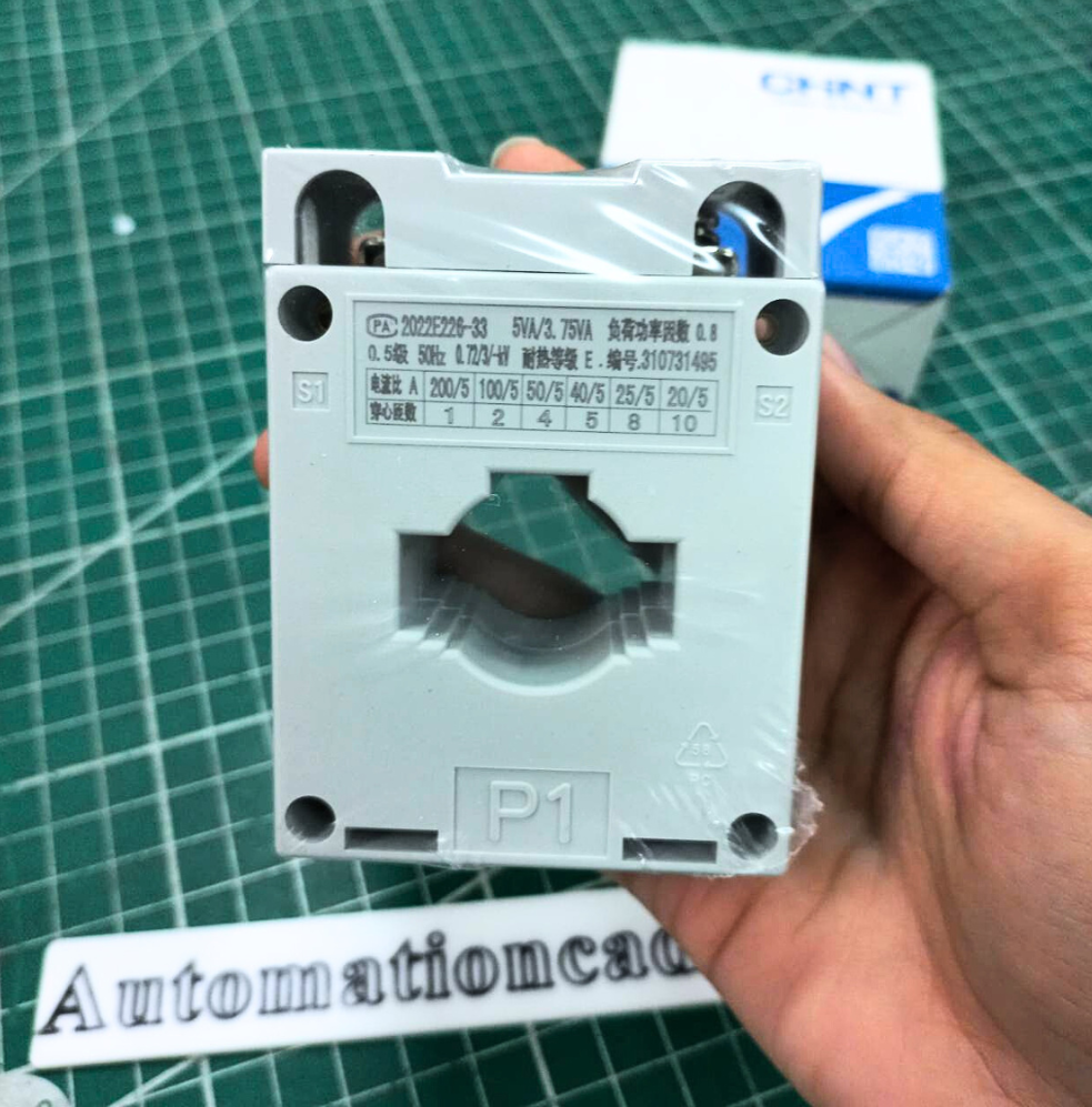 หม้อแปลงกระแสไฟฟ้า CT 200/5A CHINT BH-0.66 30I Class 0.5 Current Transformer