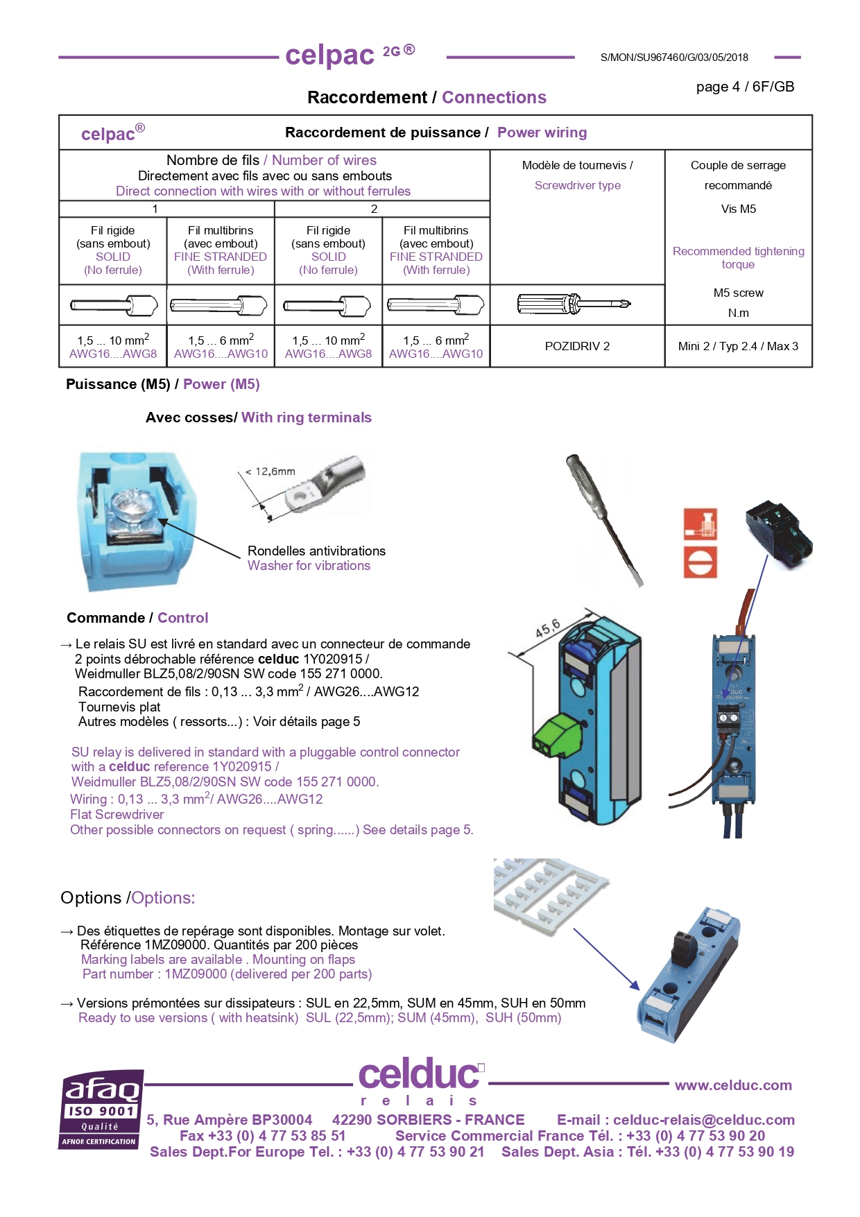 โซลิดสเตต 75A 600VAC input 3.5-32 VDC SOLID STATE RELAY CELDUC รุ่น SU967460