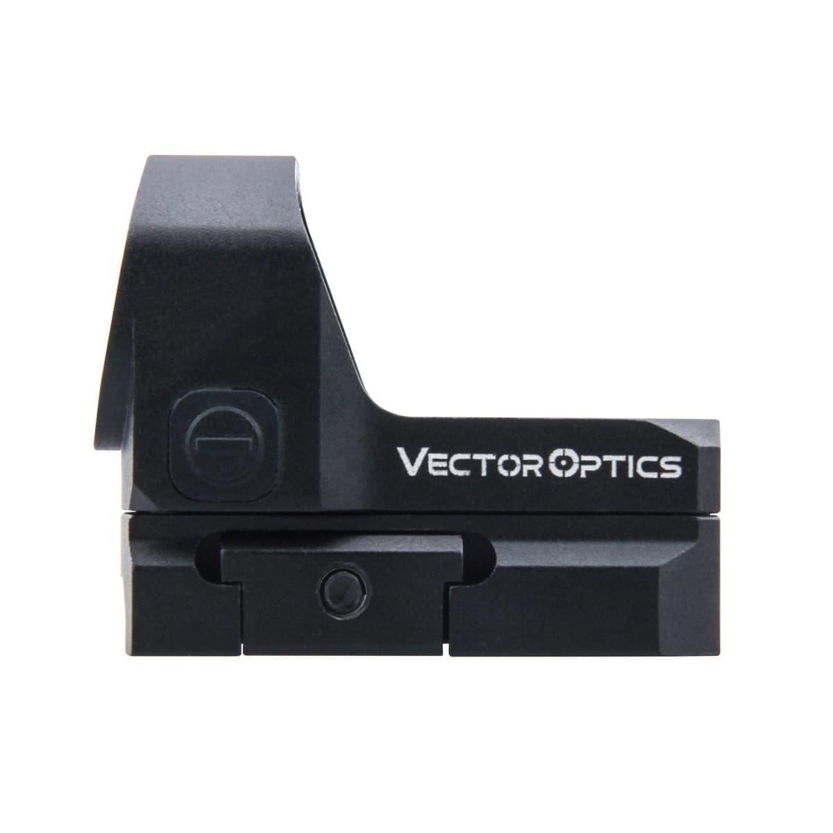 ดอท ยี่ห้อ Vector Optics รุ่น Frenzy II 1x20x28 RD VT (Vector Optics Frenzy II 1x20x28 RD VT) น้ำหนัก : 56กรัม คุณสมบัติ : #แข็งแรงทนทาน #ทนแรงรีคอยได้ดีเยี่ยม #มุมมองในการกวาดสายตาที่กว้าง #มาตราฐานกันน้ำ IPX6 #ขนาดของจุดแดง 3MOA #น้ำหนักเบาและกระทัดรัด 
