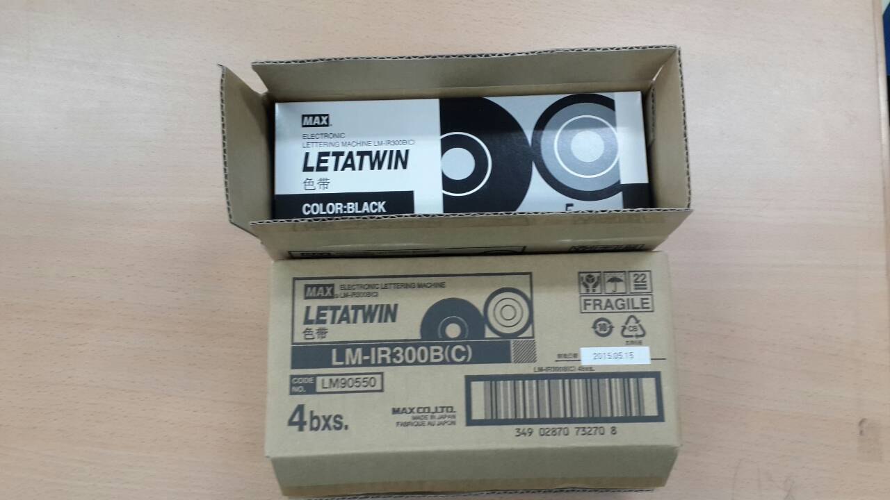 เปลือกพลาสติก ตลับหมึก ผ้าหมึก หมึกพิมพ์ RIBBON Max LETATWIN รุ่น LM-370E, LM-380E, LM-370A, LM-380A, LM-390A/PC