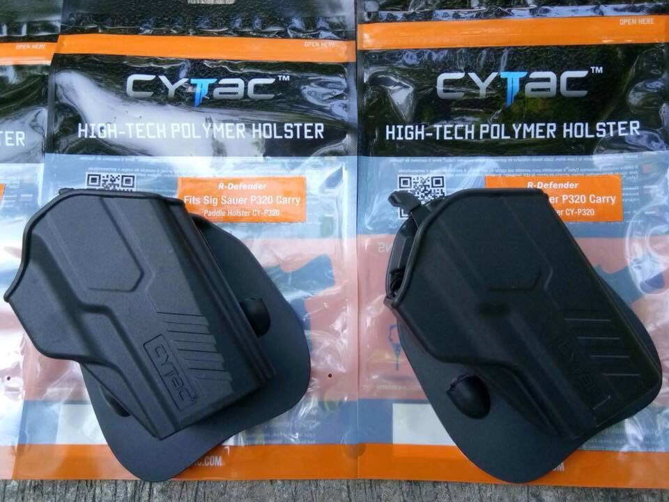New.ซองปืน Cytac 🔰 ปลดไวด้วยนิ้วโป้ง 🔰 📌Sig p320sp 📌Glock17,22,31 📌Glock19,23,32 📌Glock26,27,33 📌Glock43 📌บาเรตต้า 92f 🔰 ใน1ชุด มาพร้อมซองปืนที่สามารถปลดไวออกจากเพลตได้ และ ซองแม็คกาซ