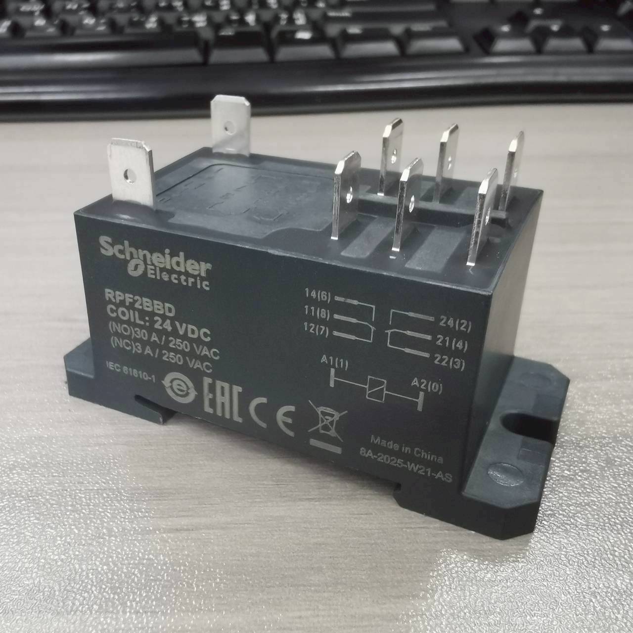 พาวเวอร์รีเลย์ RPF2BBD SCHNEIDER Power Relay Coil24Vdc 2CO 30A รีเลย์ควบคุมปั๊ม ควบคุมอุปกรณ์