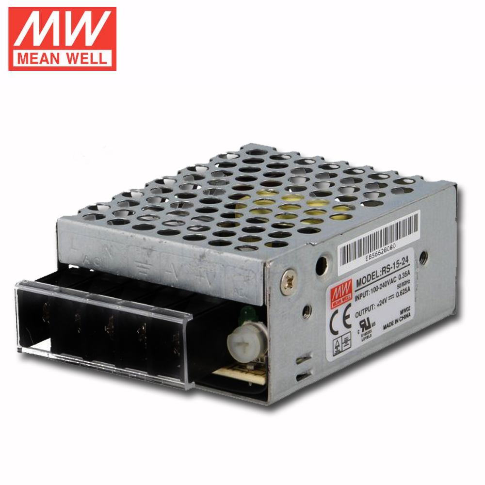 POWER SUPPLY 24VDC 15W MEANWELL พาวเวอร์ซัพพลาย 0.6A 24VDC